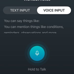 manually add a voice note to the workout after its synced