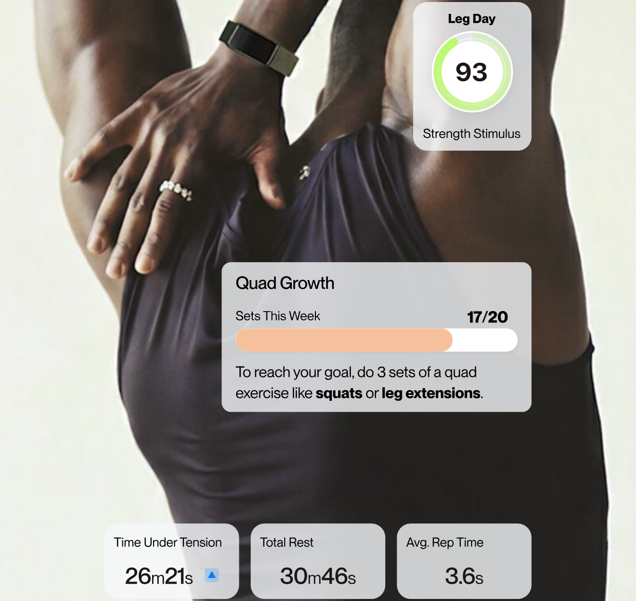 Man wearing Fort screenless wristband prepares for barbell session — Fort strength training wearable review