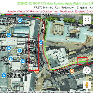 Huawei Watch GT Runner 2 - GPS accuracy tall buildings - garmin fail