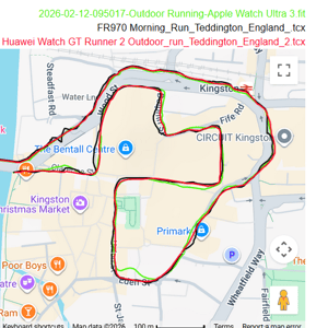 Huawei Watch GT Runner 2 - GPS accuracy tall buildings