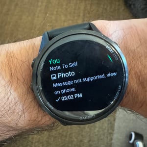 Conenct IQ Garmin WhatsApp app images not supported