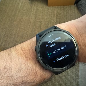 Conenct IQ Garmin WhatsApp app pre-canned responses