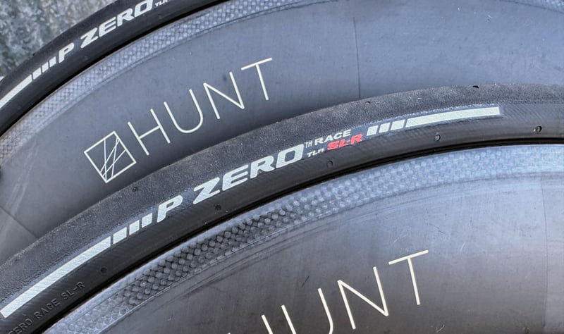 Pirelli P Zero Race TLR SL-R mounted on Hunt 82mm carbon wheels