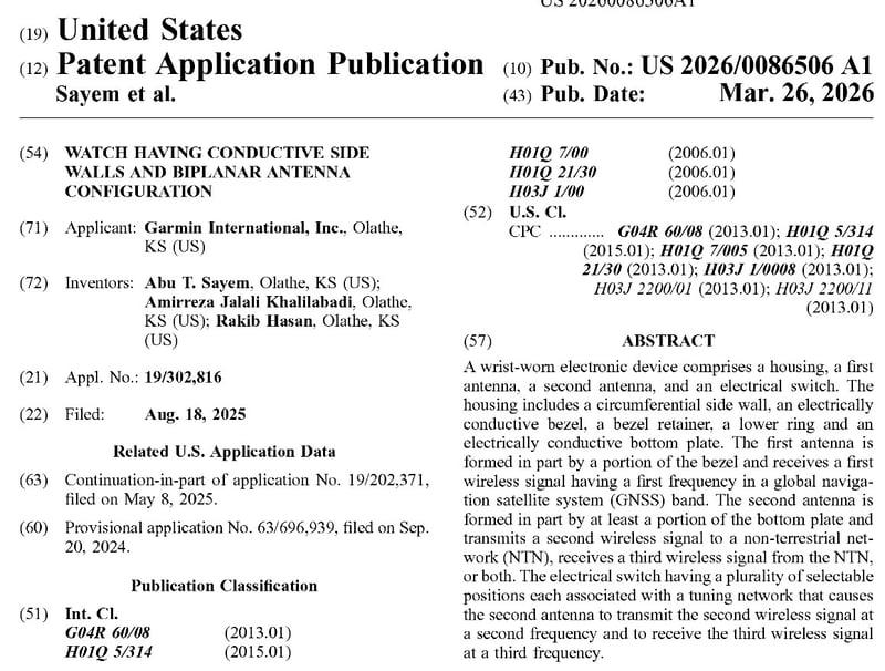 US Patent 20260086506