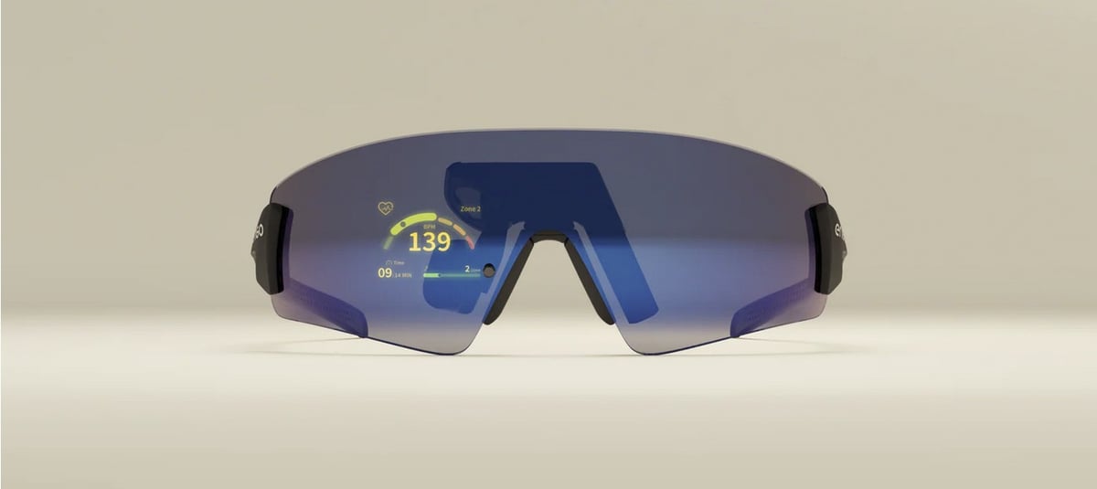 Engo 3 HUD glasses with colour display and Garmin workout support for runners and cyclists