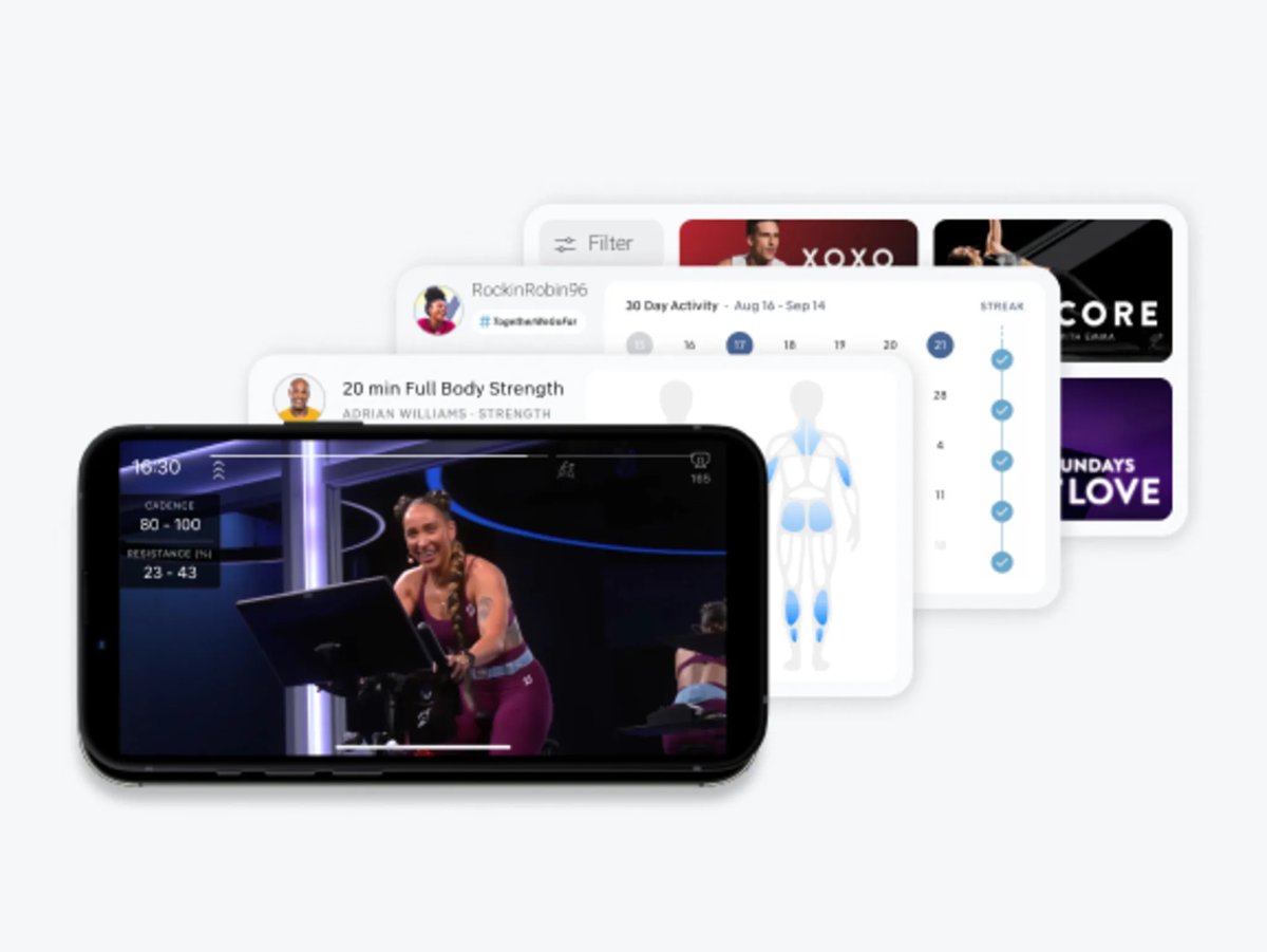 Peloton app Connected Apps screen showing Garmin Connect two-way sync enabled, March 2026