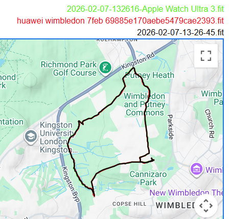 running test course on wimbledon common