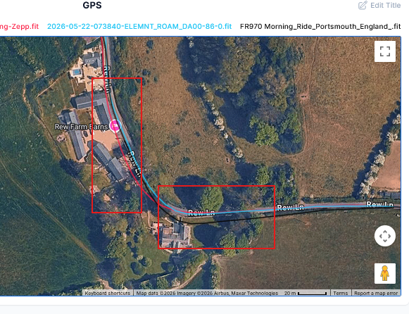 Amazfit Cheetah 2 Ultra GPS test detail - slightly off road