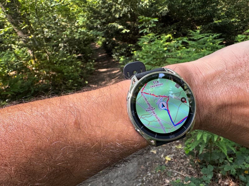 Amazfit Cheetah 2 Ultra showing Route on Map Screen