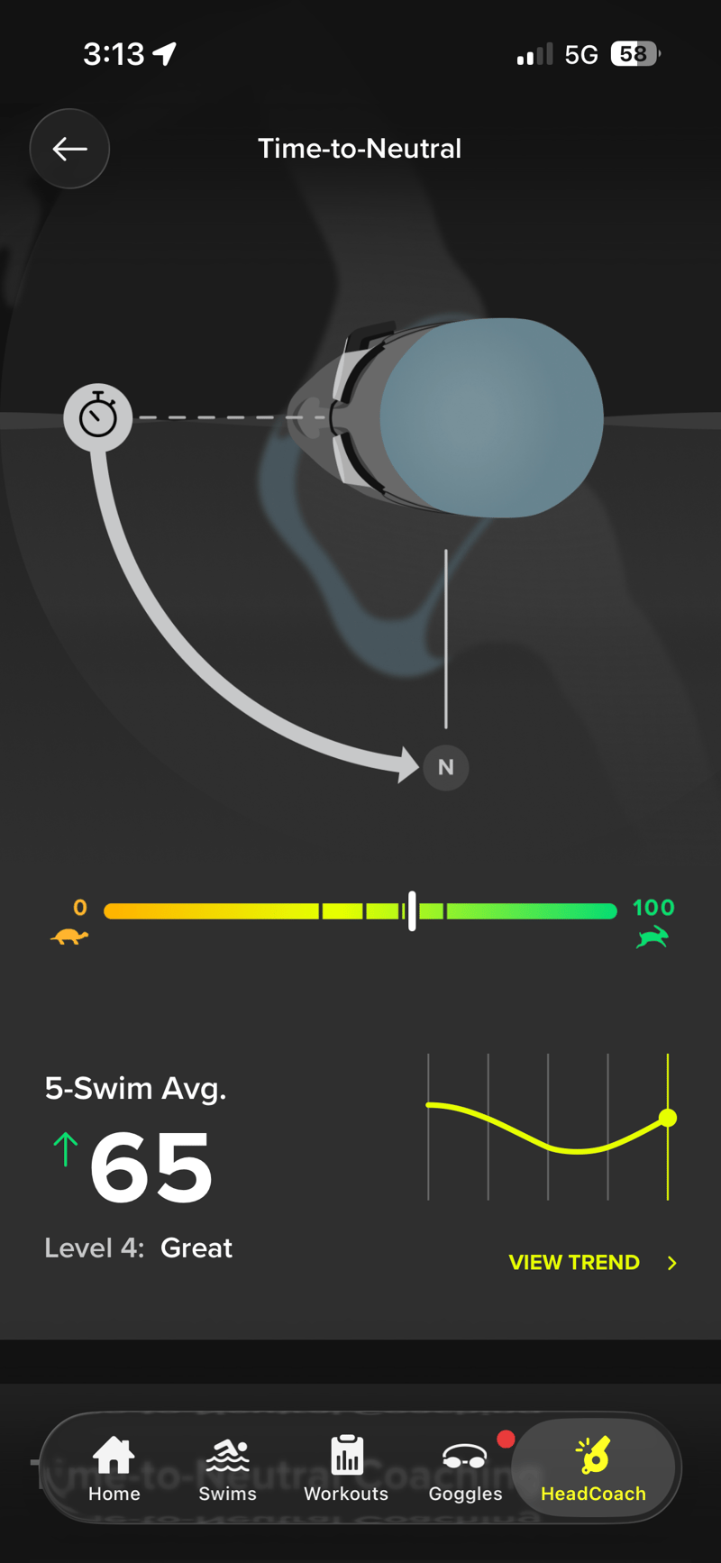Form Smart Swim 2 LT goggles TIME TO NEUTRAL Score