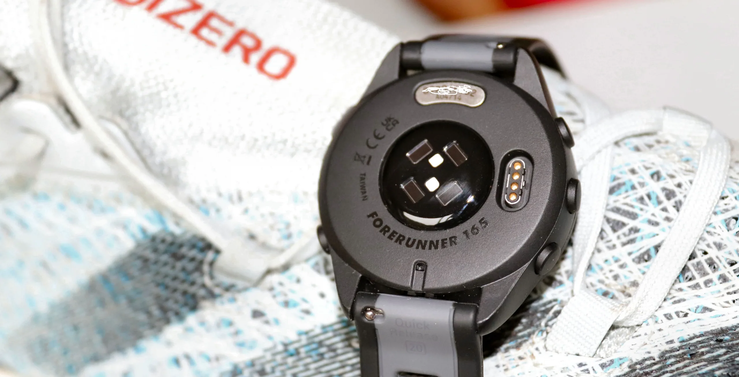 Garmin Elevate Gen 4 optical heart rate sensor on the Forerunner 165, same generation as the Forerunner 265