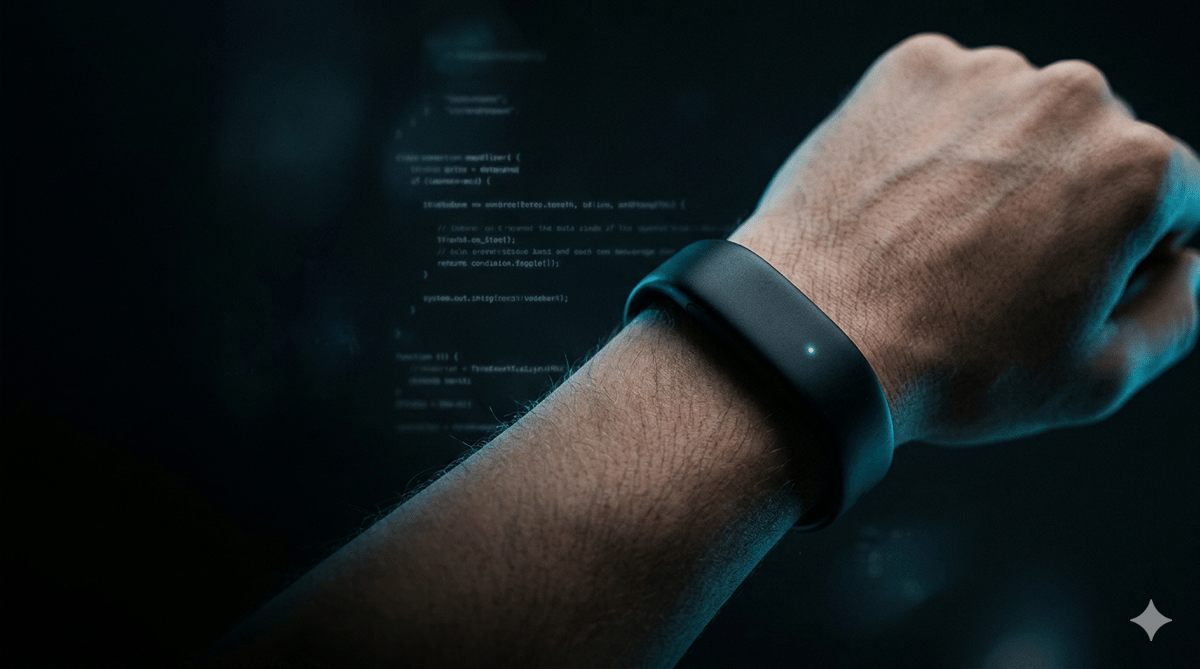Garmin CIRQA screenless recovery band, AI-generated concept representation