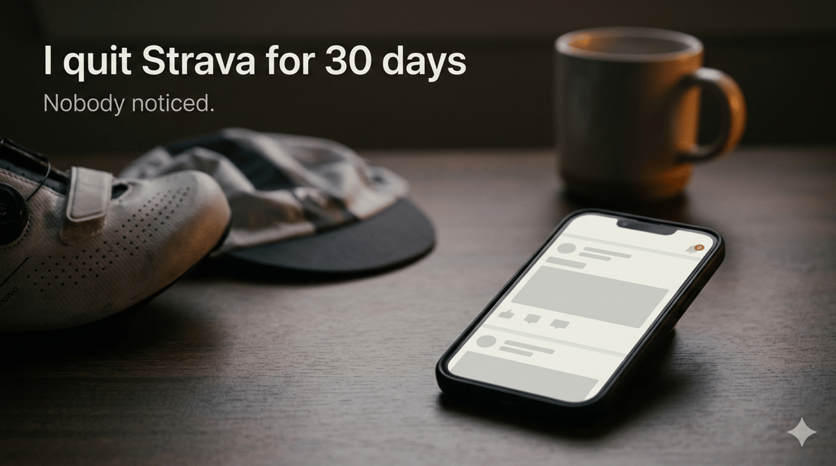I quit Strava for 30 days and nobody noticed