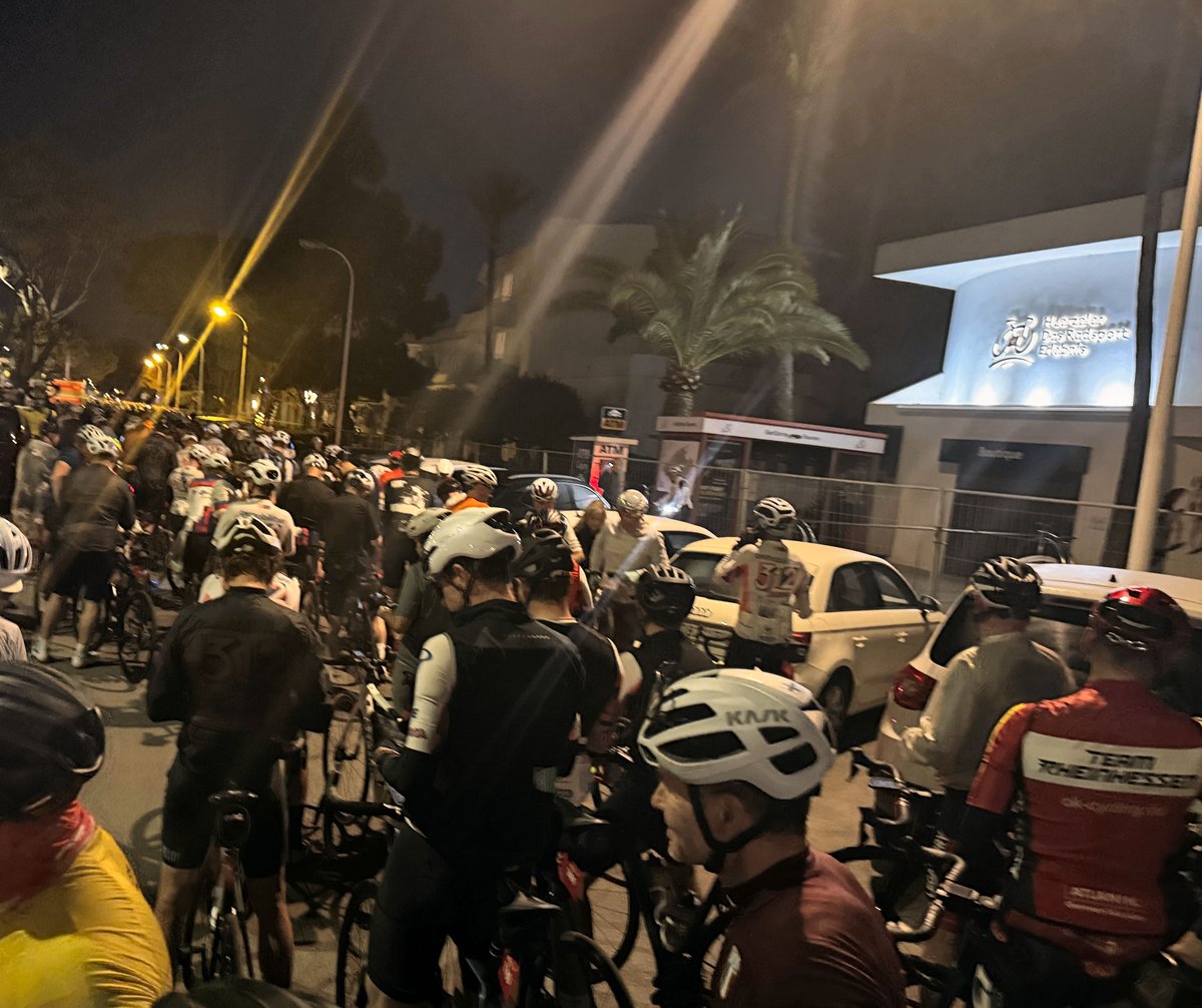 Mallorca 312 start line in Alcúdia at dawn, 2026 event