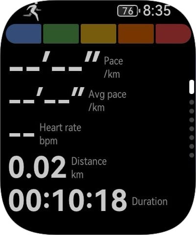 Fit 5 Pro Screen Layout