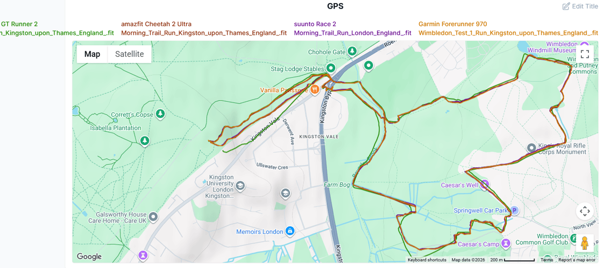 Amazfit Cheetah 2 Ultra trail GPS test vs Suunto Race 2, Garmin FR970 and Huawei Watch GT Runner 2