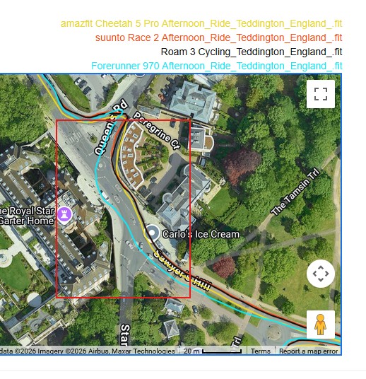 cycling gps test results on the richmond octopus - 8 urban hills garmin fail