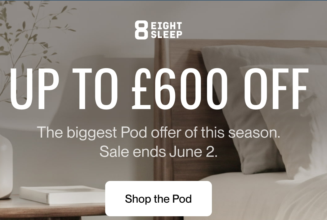 eight sleep 600 off