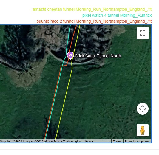 gps tunnel entry test dead reckoning