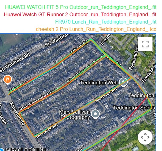 huawei fit 5 pro running gps suburban grid test overview