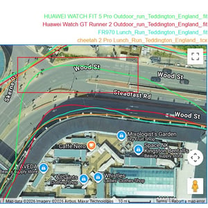 huawei fit 5 pro running gps tall building test detail large error
