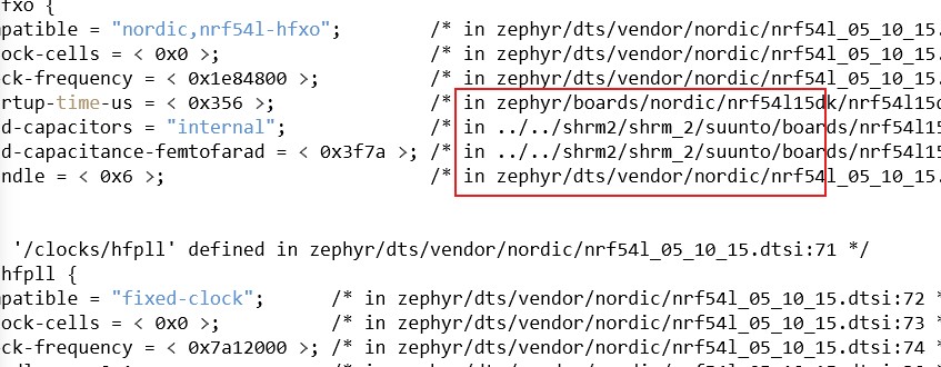 Nordic Semiconductor developer thread referencing Suunto SHRM2 firmware on nRF54L15