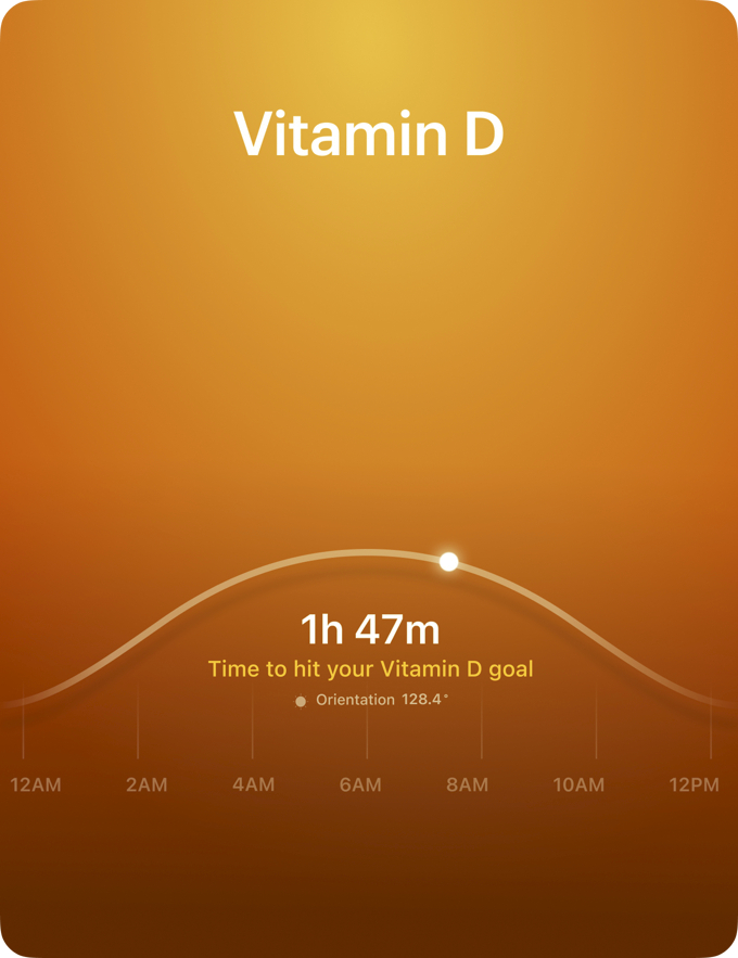 vitiamin d index on app ultrahuman