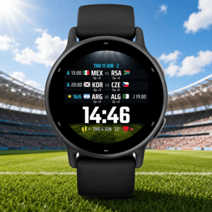 Garmin World Cup Watch Face: Live Scores on Your Wrist