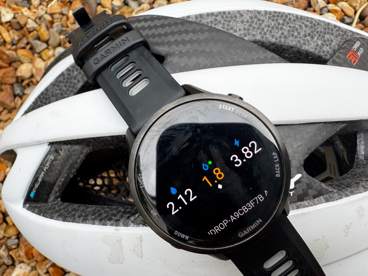 hDrop Connect IQ data field on Garmin Forerunner 970