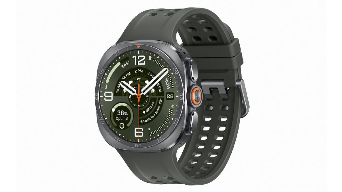 Samsung Galaxy Watch Ultra 2 leaked press render by Evan Blass showing squircle case with numbered bezel