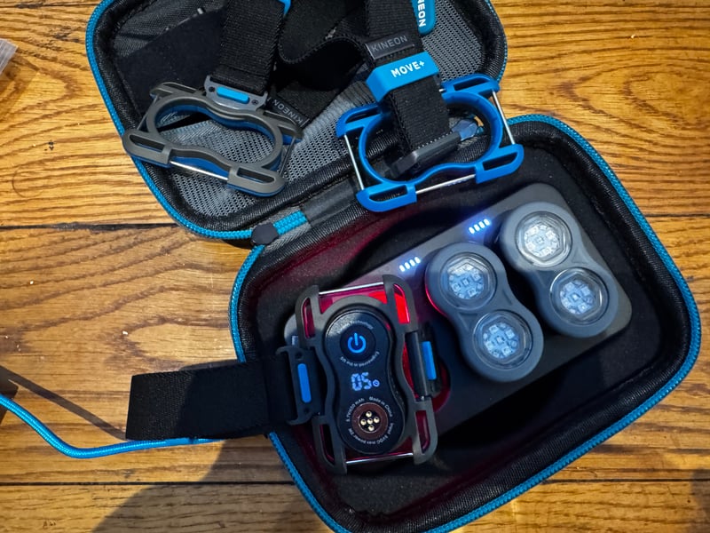 Kineon MOVE+ carry case and charging dock with USB-C cable, mains power required