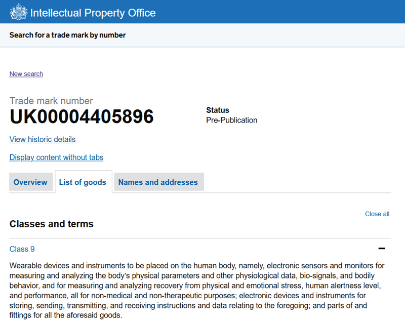 UK Patent UK00004405896
