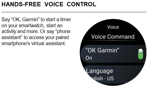 Garmin Hands Free Voice Control Example
