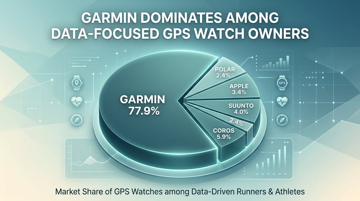 Garmin dominates among data-focused GPS watch owners