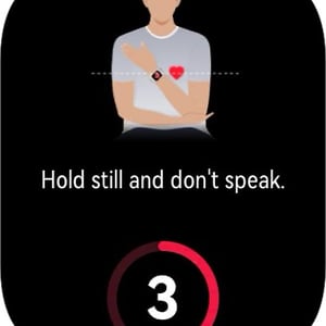 Huawei Watch D3 take a reading