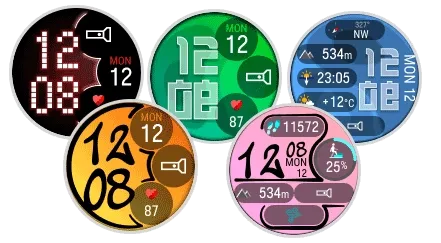 New Polar digital watch face background styles