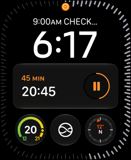Apple Watch Watchface Siri Modular with Bezel Complication