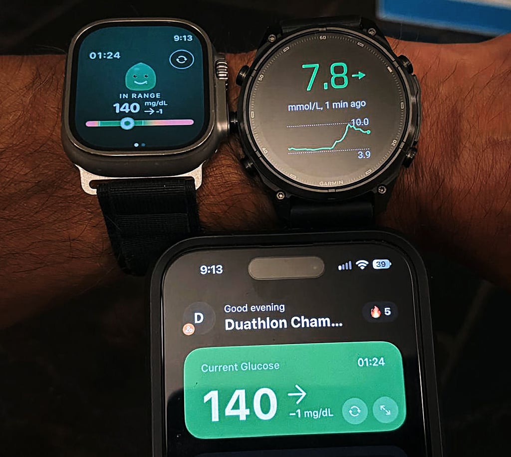 Blood Sugar on Garmin Fenix 9 Pro and Apple Watch Ultra 4 with Sugar Sense and Freestyle Libre