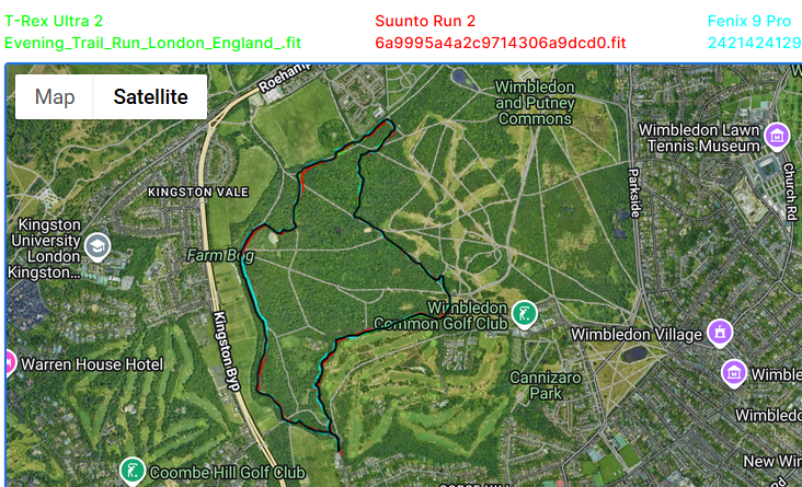 suunto run 2 garmin fenix 9 pro trail run under trees gps overview