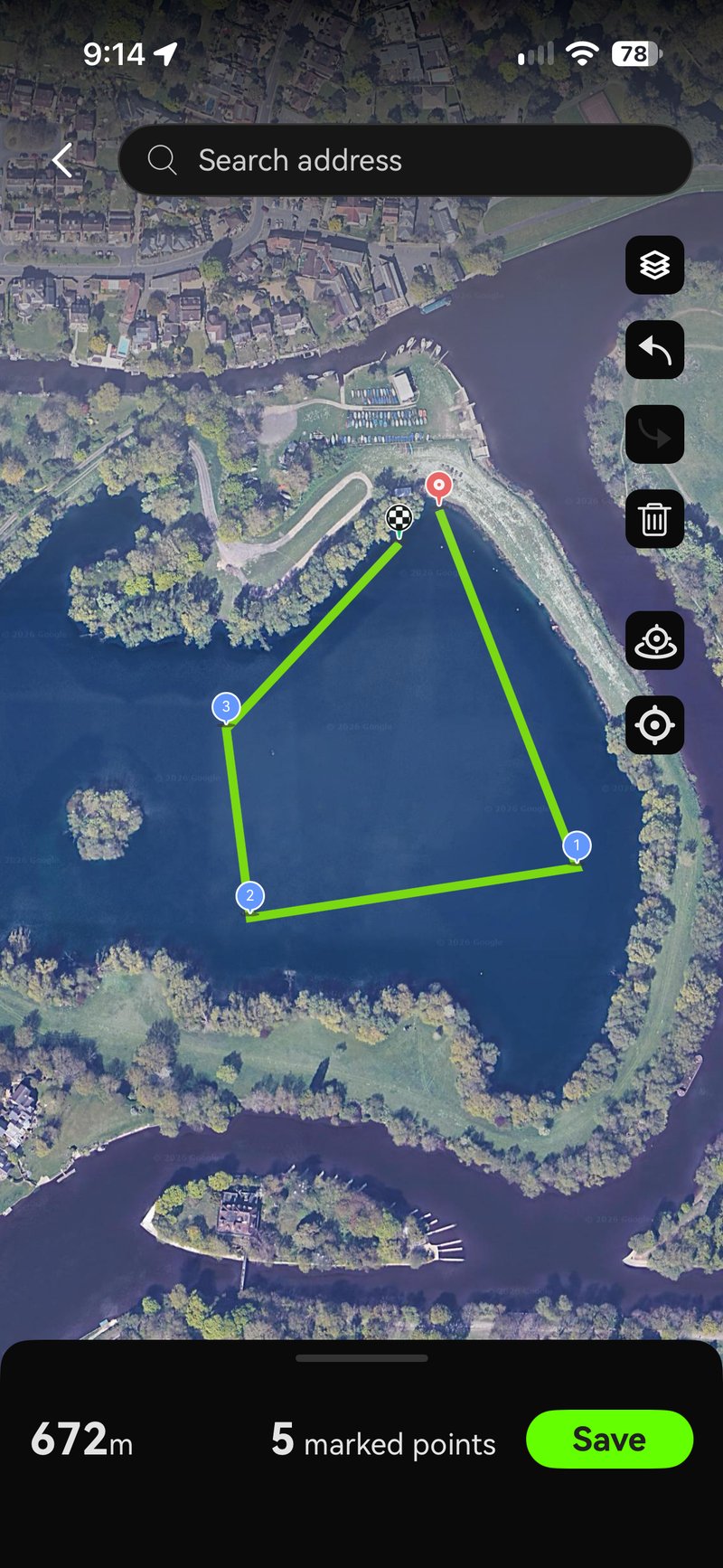 HoloSport app Road map route planning for HoloSwim 3 Pro, step 2 of 4