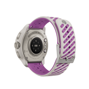 Suunto Race 3S rear view showing the optical heart rate sensor
