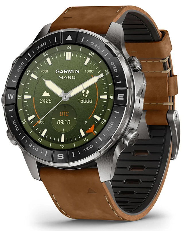 Garmin MARQ Adventurer (Gen 3) with Italian leather strap