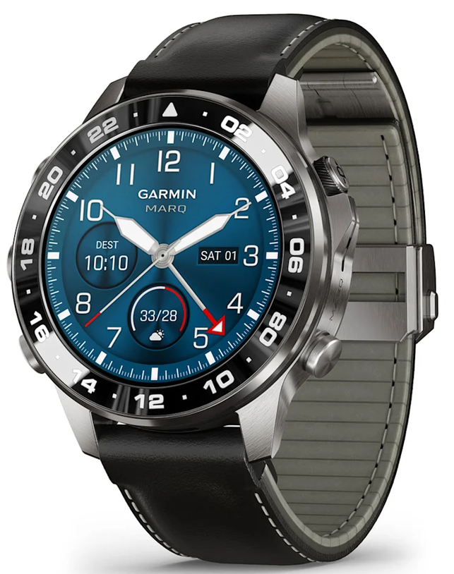 Garmin MARQ Aviator (Gen 3) with calfskin bracelet