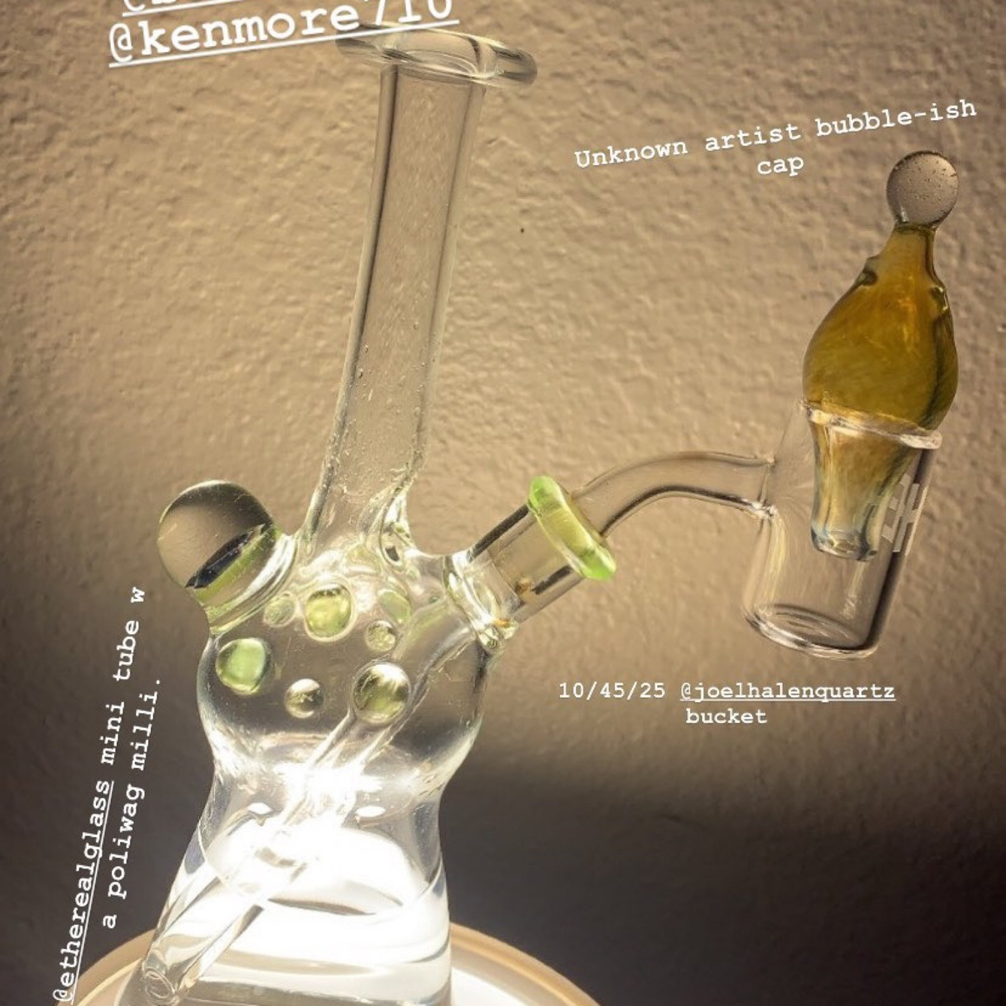 Ethereal glass mini tube setup. image 0