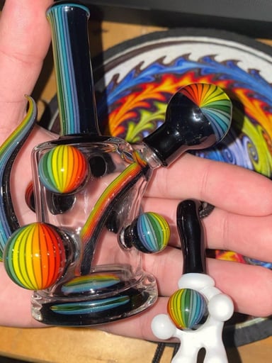 Preview pic of Amar mini rig rainbow with pendant 