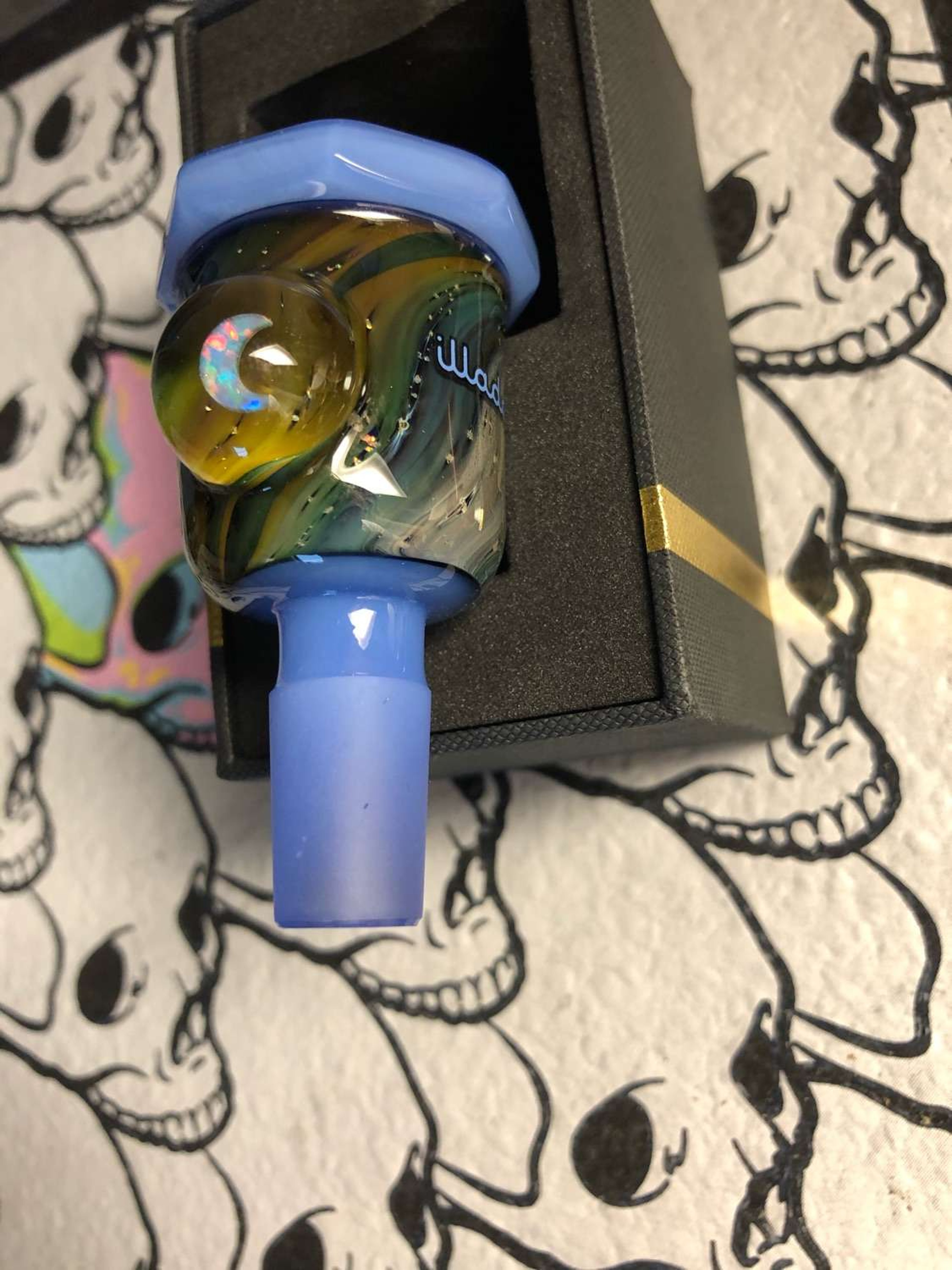 Illadleph Limited Edition 4/20 Drop Faceted Space Slide. image 0
