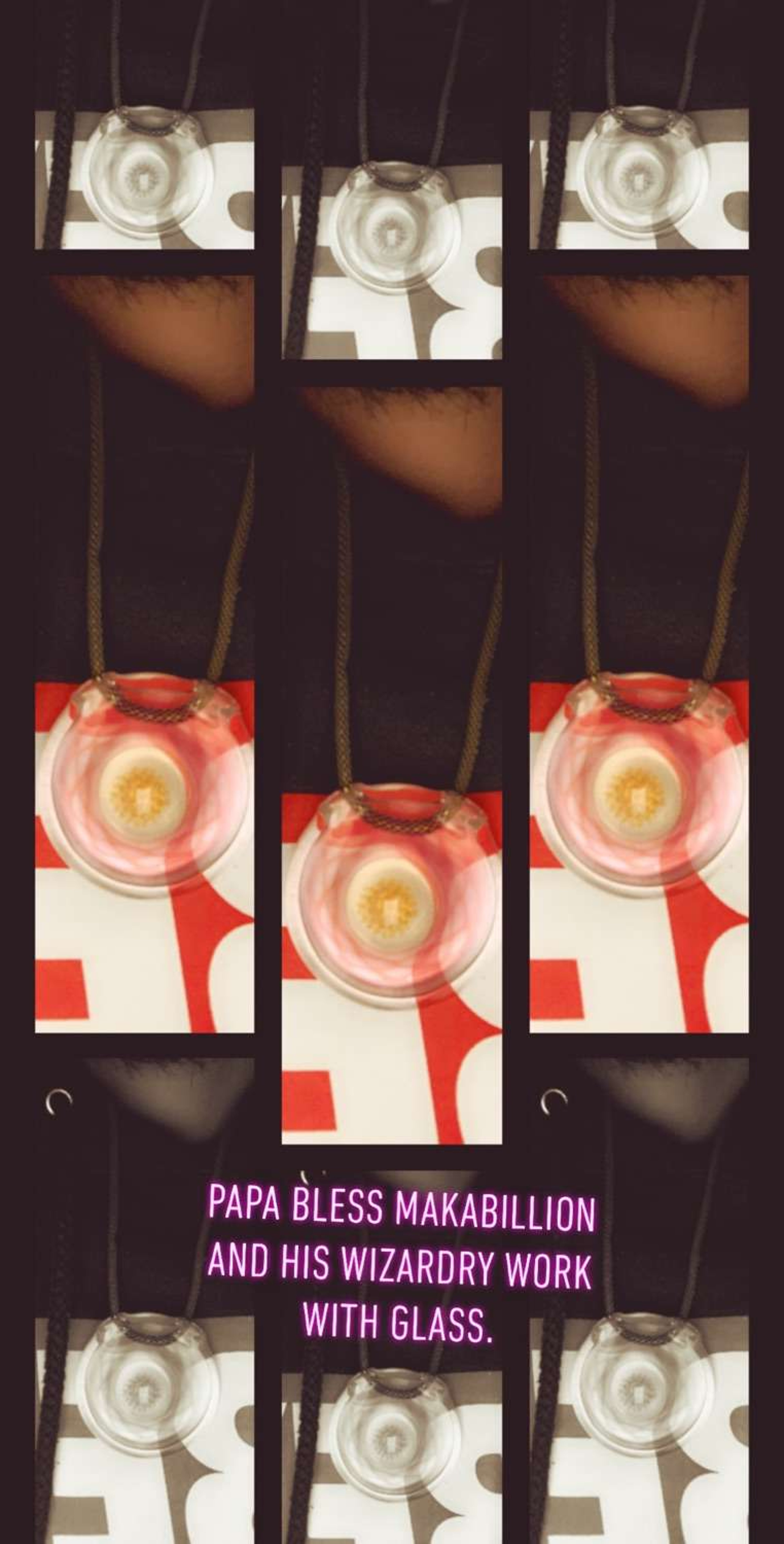 2014 *signed MakaB fumed pendant image 0