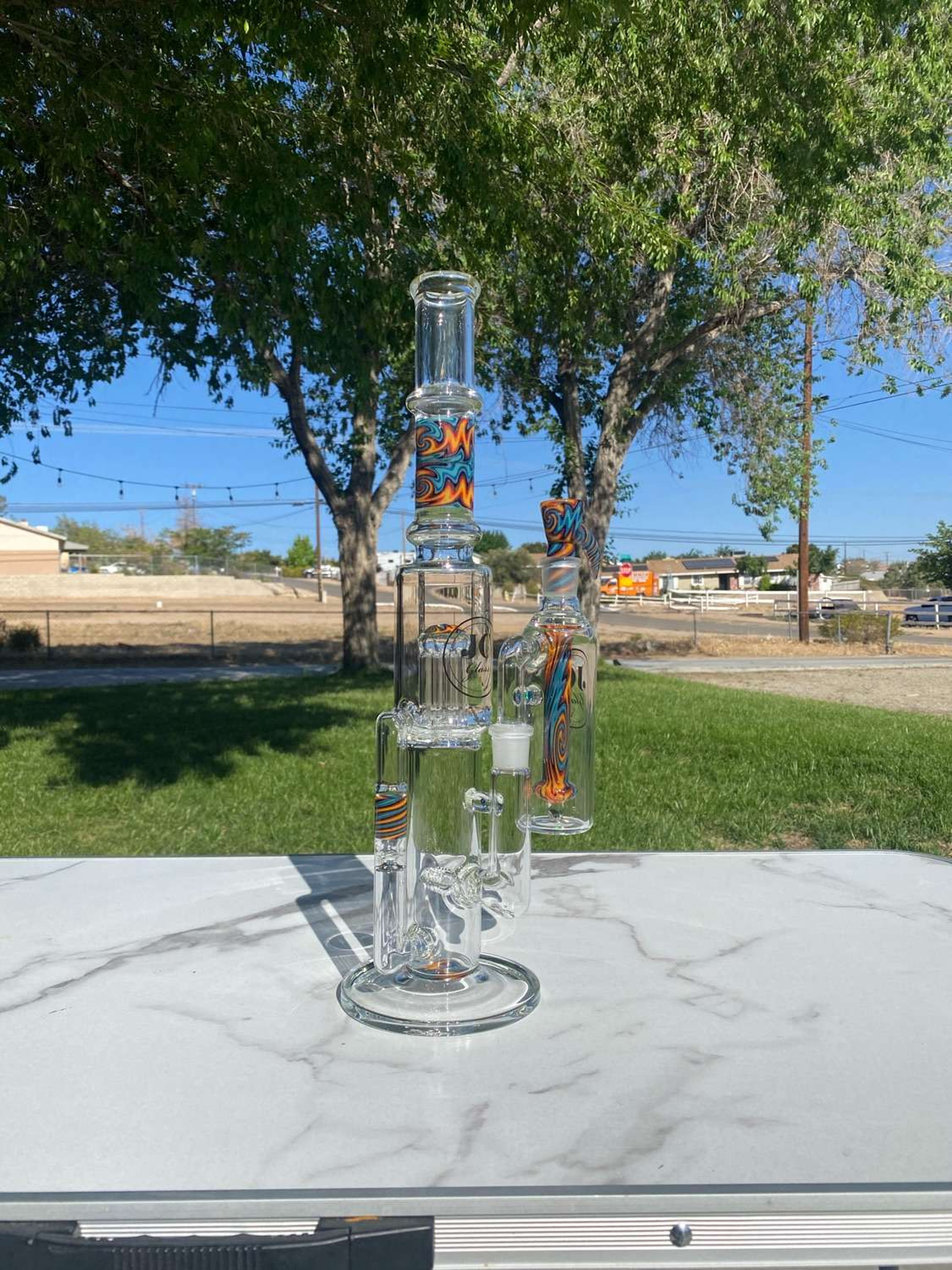 18” worked triple stemline to jellyfish recycler image 0