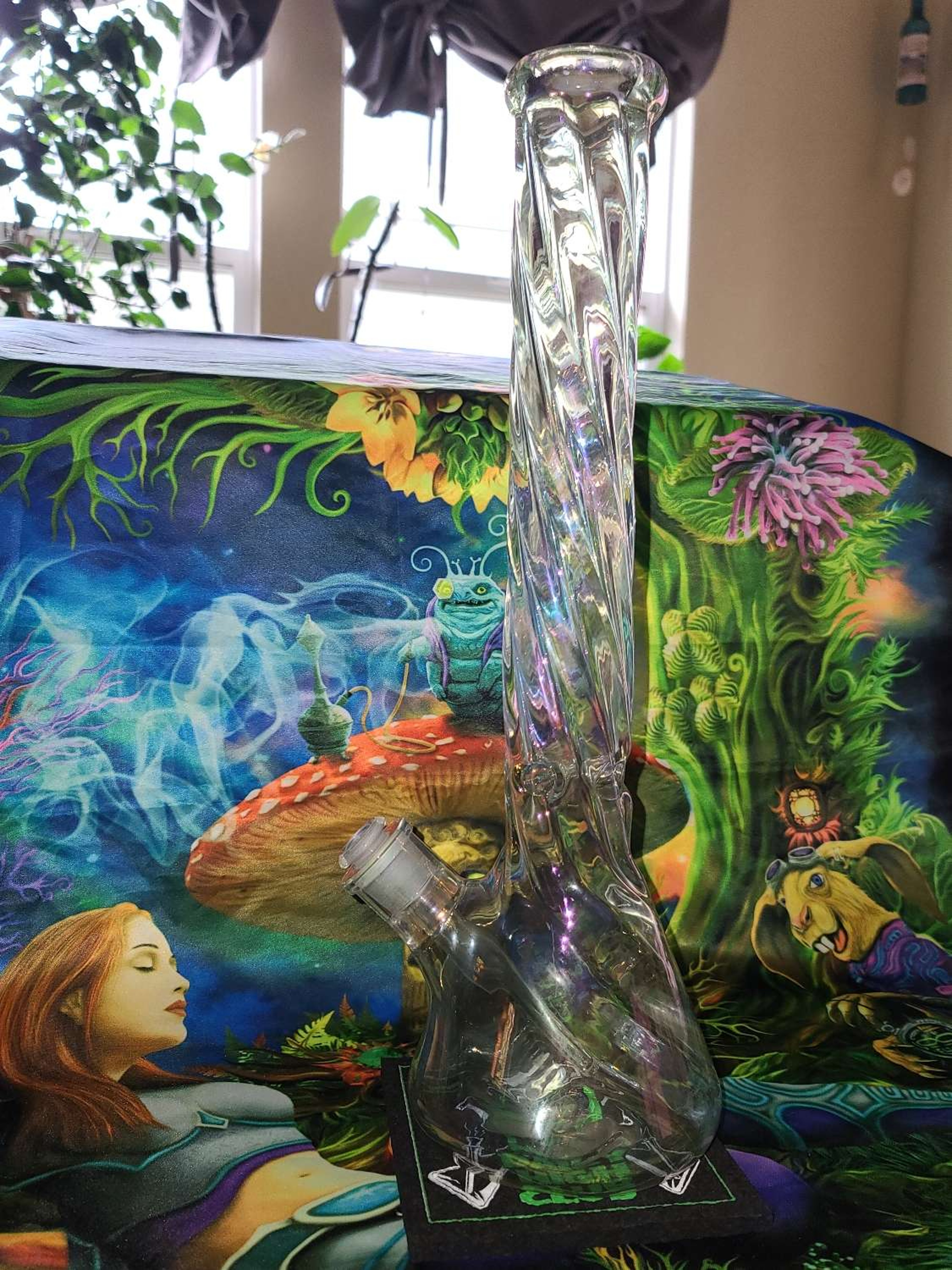 Custom hand blown fumed iridescent piece by Skye Perry Norton image 0
