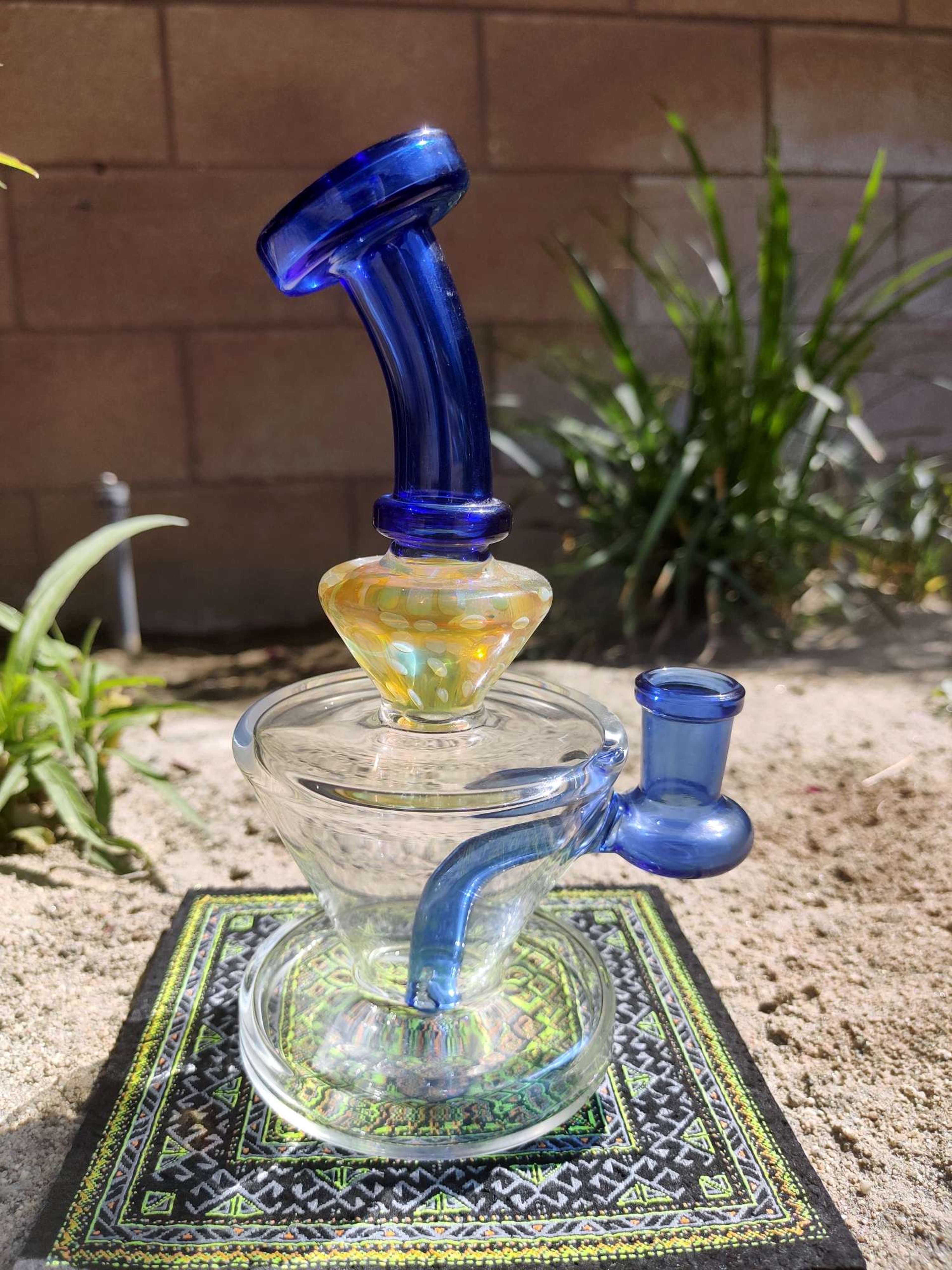 Opal Tear Perc Blue Dab Rig image 0